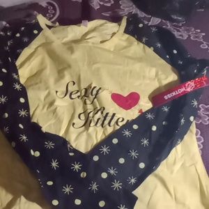 Women's top may be sleepwear top